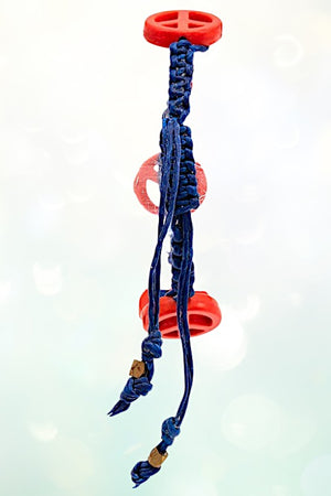 PEACE SIGN LINK CORD BRACELET
