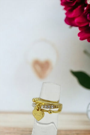 Love Gem Pave Ring