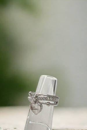 Love Gem Pave Ring