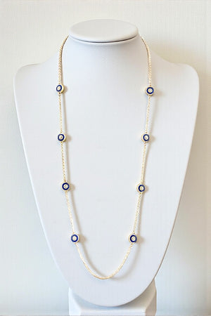 ELONGATED ROUND STATION NECKLACE