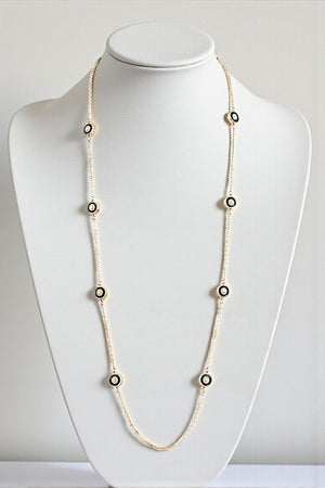 ELONGATED ROUND STATION NECKLACE