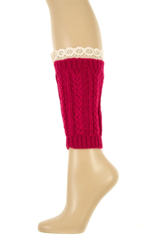 Cable Knit Fashion Legwarmer
