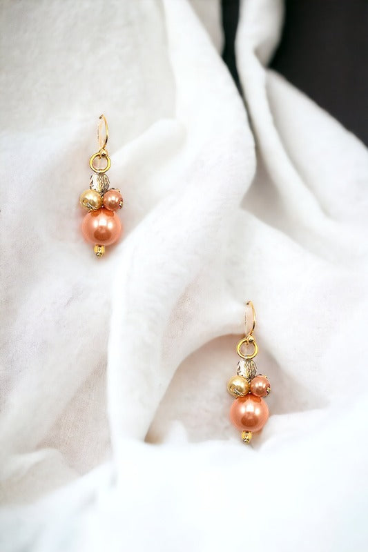 Pearl Cluster Dangle Earring