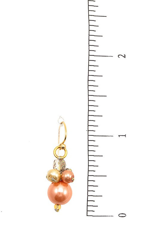 Pearl Cluster Dangle Earring