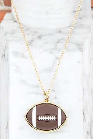 Football Pendant Necklace