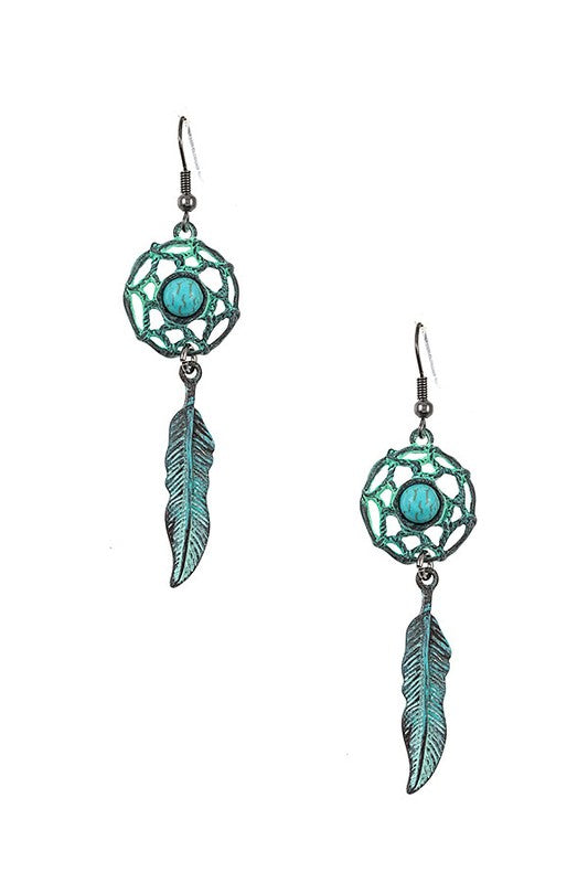 DREAM CATCHER DANGLE EARRING