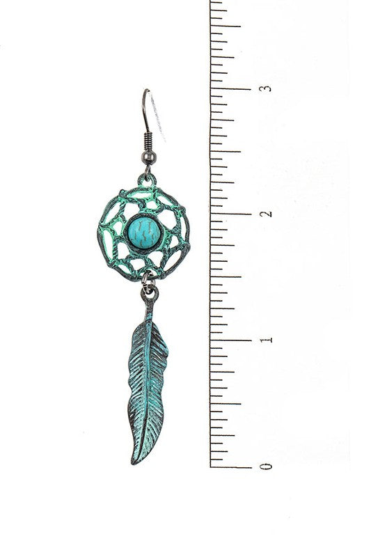 DREAM CATCHER DANGLE EARRING