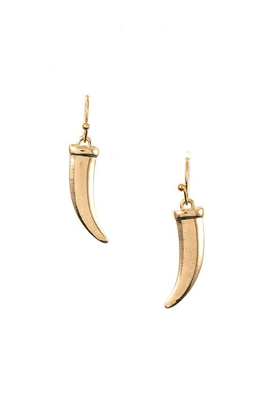 TUSK DANGLE EARRING