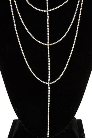 DRAPPED RHINESTONE NECKLACE