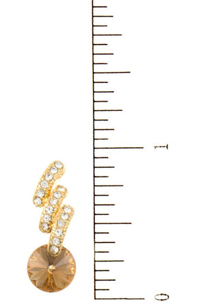 Rhinestone Pave Post Earring