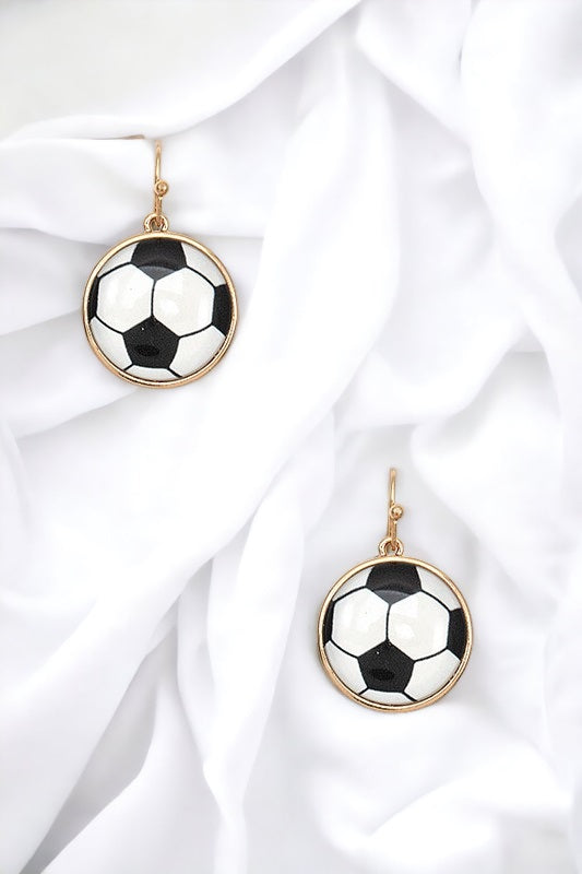 Soccer Dangle Earring