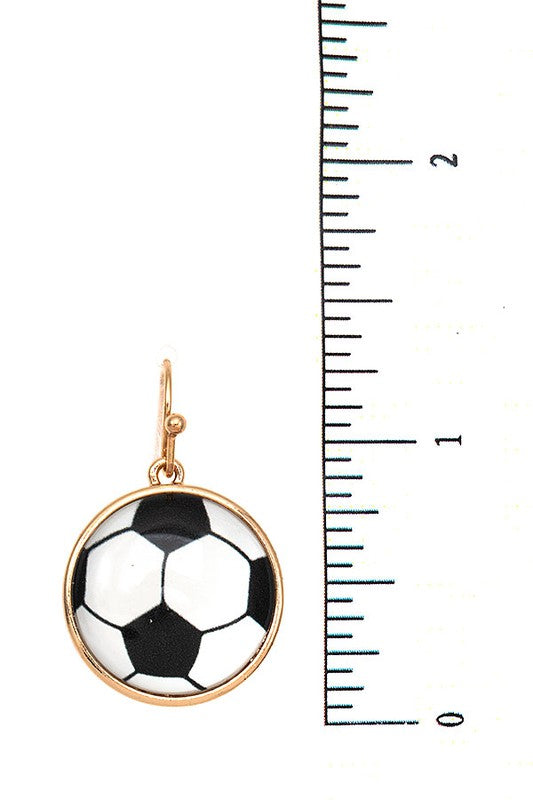 Soccer Dangle Earring