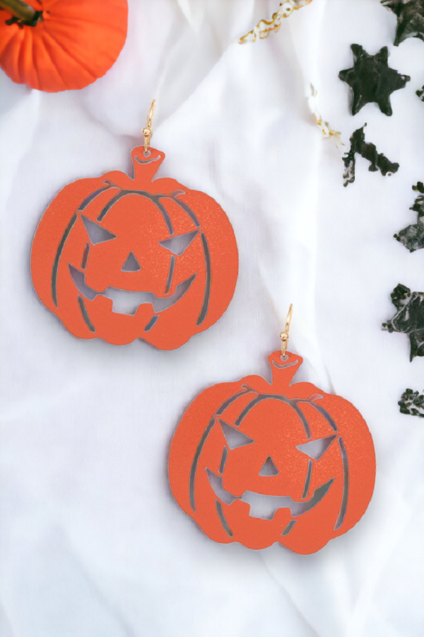 Scary Pumpkin Dangle Earring