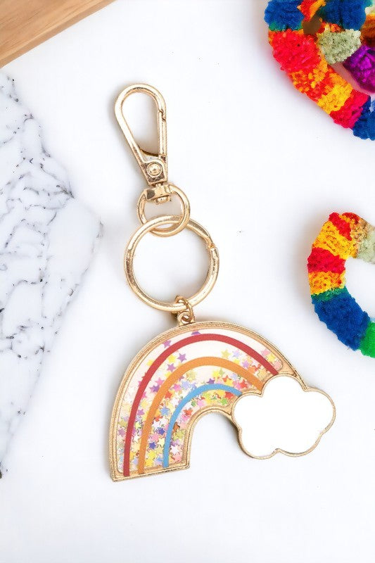 Starry Rainbow See Through Keychain