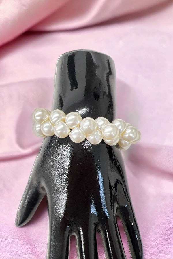 Intertwined Pearl Accent Bracelet