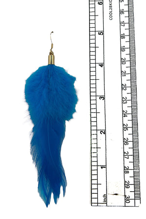 Fluffy Feather Dangle Earring