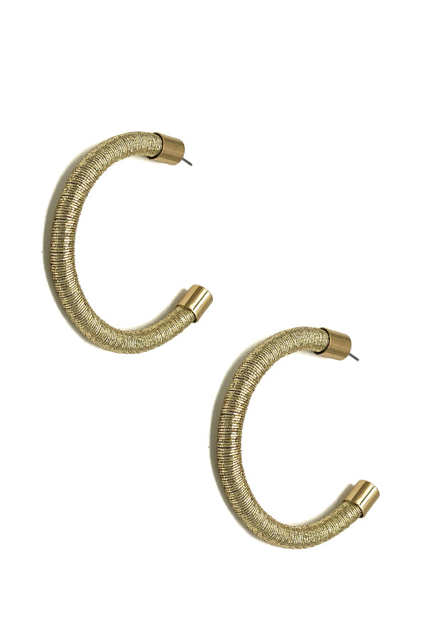 Semi Hoop Fashion Earring