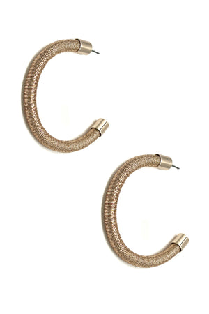 Semi Hoop Fashion Earring