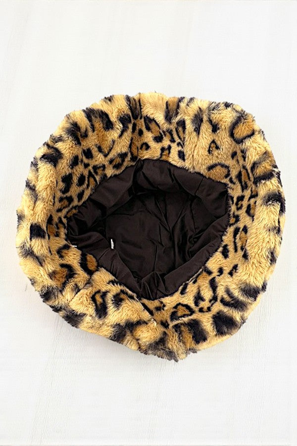SOFT FAUX FUR PULL ON BUCKET HAT