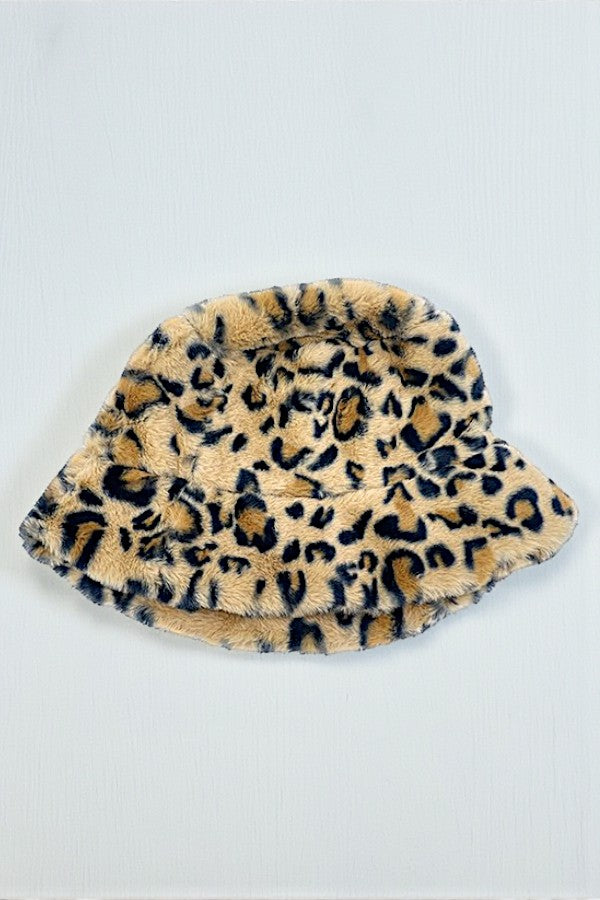 SOFT FAUX FUR PULL ON BUCKET HAT