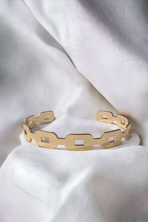 Chain Link Accent Cuff Bracelet