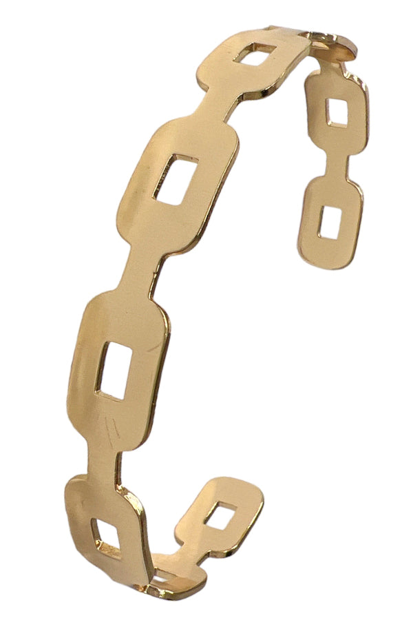 Chain Link Accent Cuff Bracelet