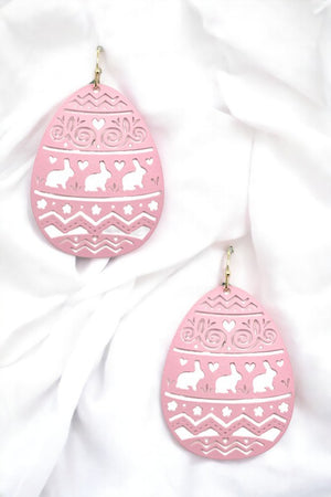 Egg Shape Cut Out Dangle Earring