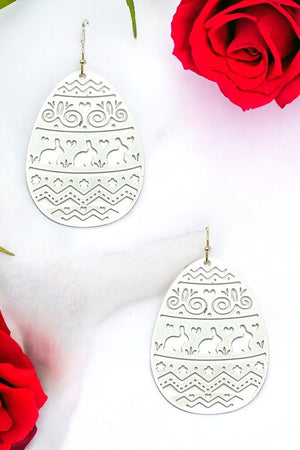 Egg Shape Cut Out Dangle Earring