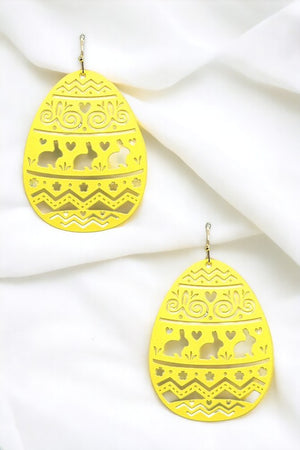 Egg Shape Cut Out Dangle Earring