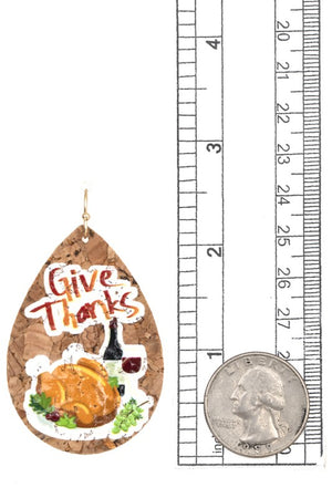 Give Thanks Teardrop Earring