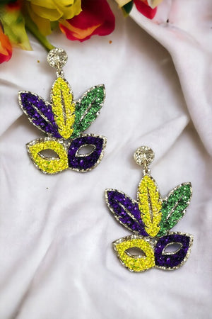 Mardi Mask Earring