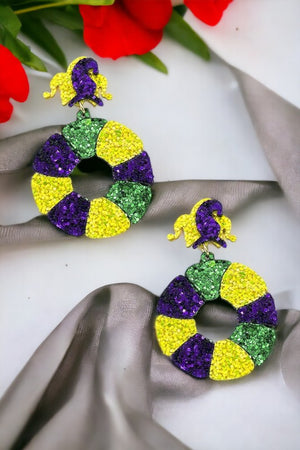 Mardi Glitter Earring