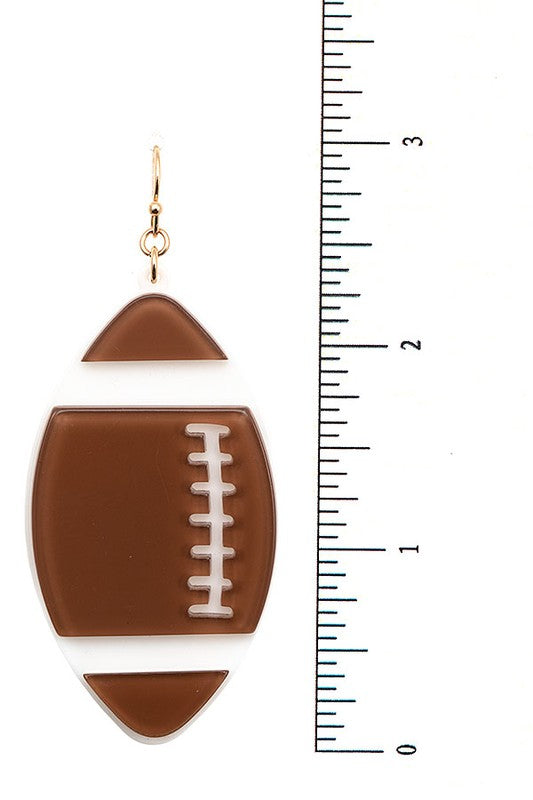 Football Drop Earring