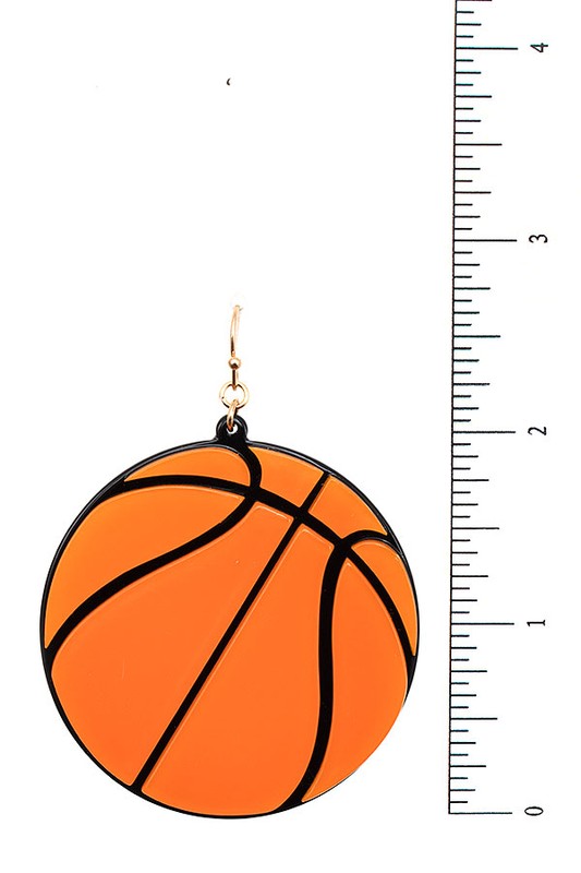 Basketball Dangle Earring