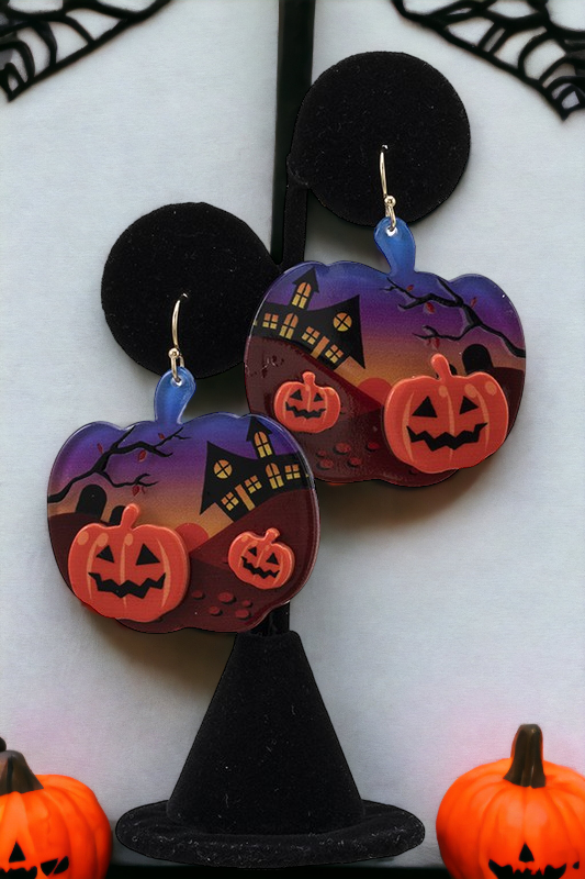 Pumpkin Drop Earring