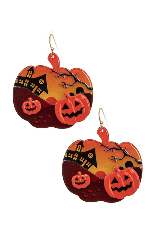 Pumpkin Drop Earring