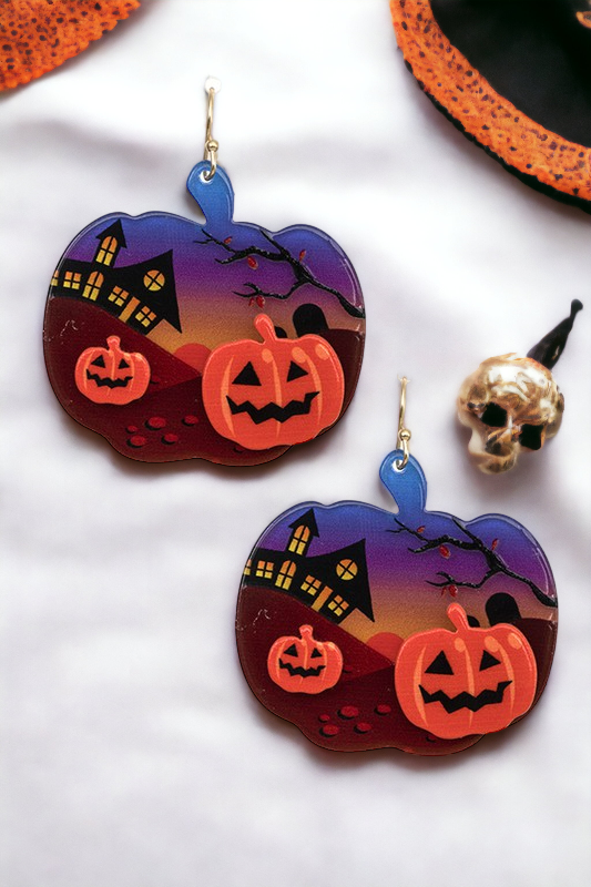 Pumpkin Drop Earring