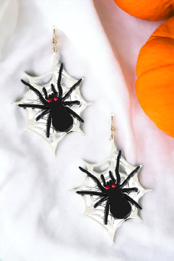 Spider Web Fashion Dangle Earring
