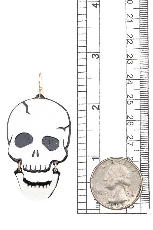 Skull Dangle Earring