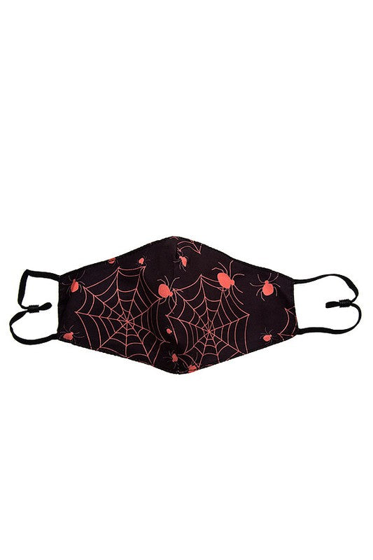 Mix Spider Print Fashion Mask