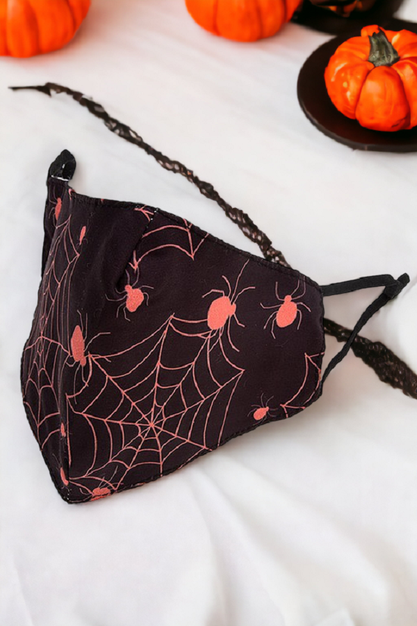 Mix Spider Print Fashion Mask