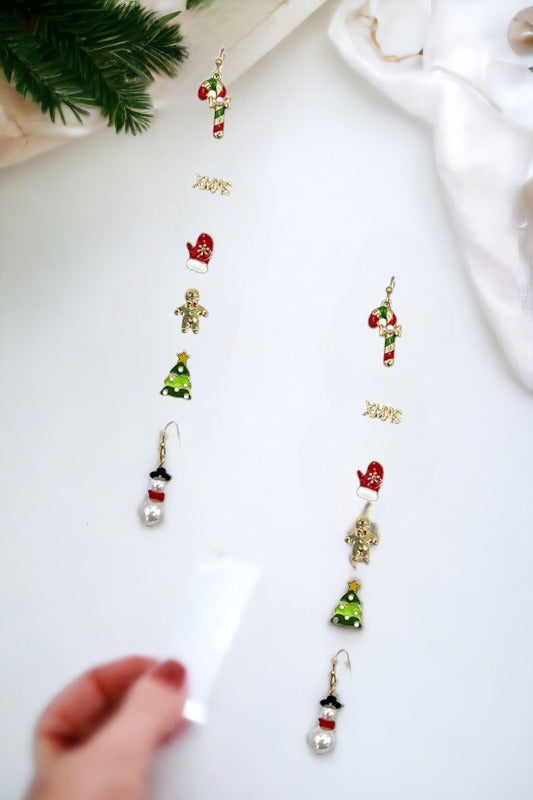 Mix Christmas Post Earring Set