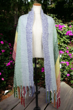 Heather Rainbow Oblong Scarf