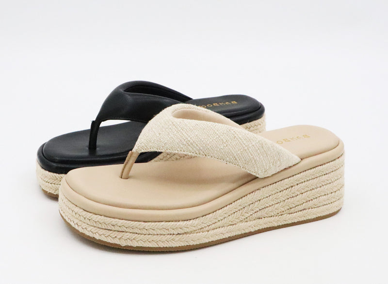 Espadrille Wedge Flip Flop Sandals