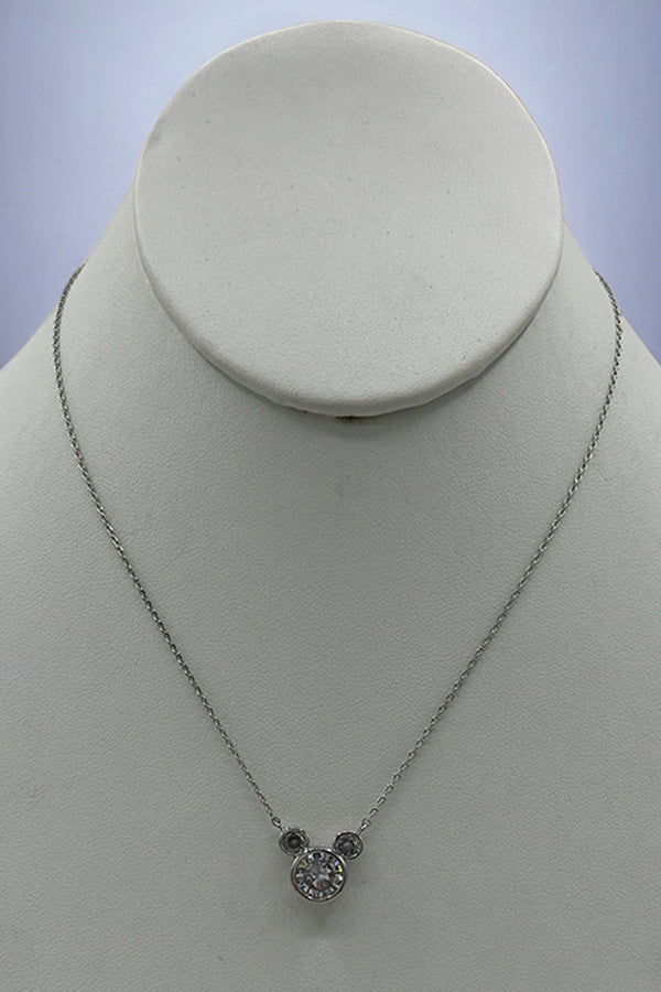 Cubic Zirconia Pendant Necklace