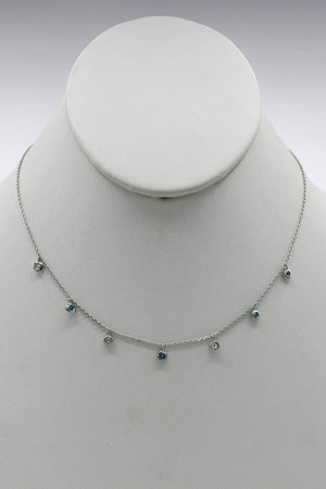 Cubic Zirconia Gem Round Necklace