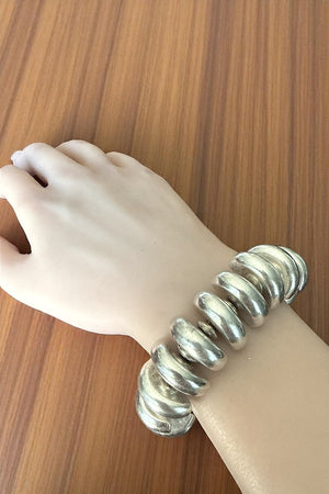 WESTERN HALVED BUBBLE BALL STRETCH BRACELET