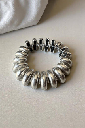 WESTERN HALVED BUBBLE BALL STRETCH BRACELET