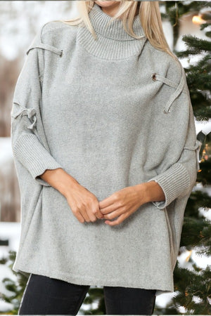 Tassel End Fashion Knit Ruana