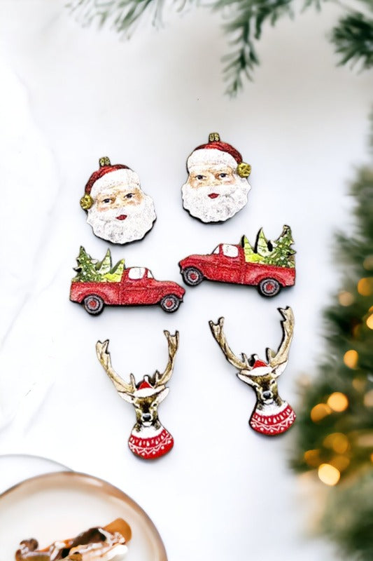 Santa Mix Post Earring Set